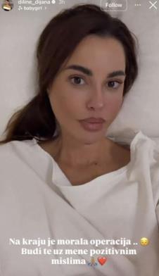 Dijana Dilajn se oglasila iz bolnice