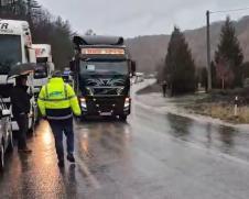 Štrajk kamiondžija Makedonija Delčevo