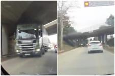 šleper udario nadvožnjak aerodrom