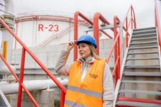 Dubravka Đedović Handanović u obilasku novih rezervoara u Smederevu