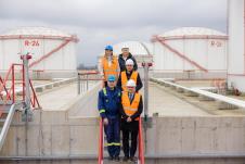 Dubravka Đedović Handanović u obilasku novih rezervoara u Smederevu