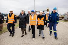 Dubravka Đedović Handanović u obilasku novih rezervoara u Smederevu