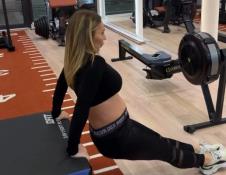 Pevačica trenira u sestom mesecu trudnoće