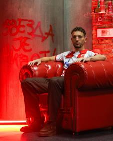 Strahinja Eraković na promociji u FK Crvena zvezda