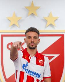 Strahinja Eraković na promociji u FK Crvena zvezda