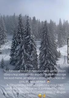 Voditeljka se izgubila na Kopaoniku