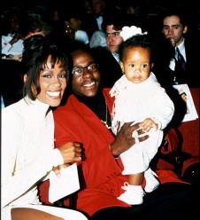 Vitni Hjuston i Bobi Braun sa ćerkom Bobi Kristinom
