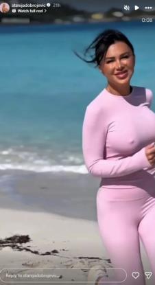 Stanija Dobrojević uživa na Bahamima