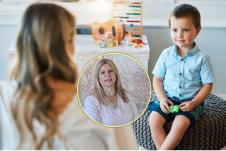 Marijana Mirković/dečak na tretmanu kod logopeda