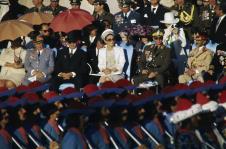 Josip Broz Tito, Jovanka Borz, Fara Pahlavi i Mohamed Riza Pahlavi u Iranu 1971. godine