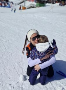 Sanja Kužet sa sinom