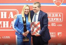 Aleksandra Stamenić i Zoran Avramović na proslavi 81. rođendana SD Crvena zvezda
