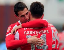 Fudbaler Darko Lazić u dresu Crvene zvezde