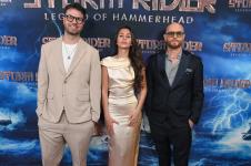 Zoran Lisinac, Ivana Dudić, Domagoj Mazuran, premijera filma Storm Rider, foto Michael Mattes.jpg