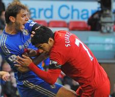Branislav Ivanović, Luis Suarez