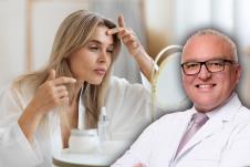 dr Nenad Stanković/žena u srednjim godinama ispred ogledala neguje kožu