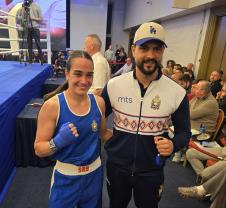 Sara Ćirković i selektor Mirko Ždralo