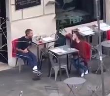 Šaja Labaf viče na ženu u kafiću u Rimu