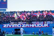 Navijači Hajduka iz Splita u Maksimiru