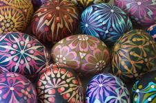 farbanje jaja voskom, šabloni