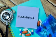 hemofilija ispis dijagnoze na plavom papiriću