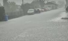 Ogulin, Hrvatska, nevreme, grad