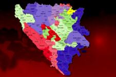 podela bosne mapa hrvatska republika BiH