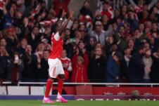 Bukajo Saka na meču Arsenal - Atletiko Madrid