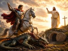Sveti Djordje i Isus Hrist
