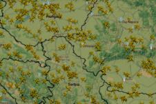 balkan mapa avioni