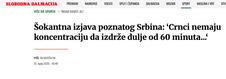 Hrvatski mediji o izjavi Radeta Bogdanovića