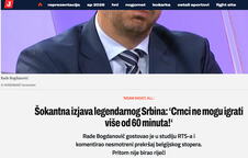 Hrvatski mediji o izjavi Radeta Bogdanovića