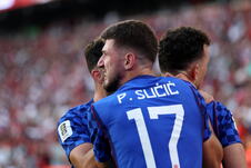 Petar Sučić na meču Portugal - Hrvatska