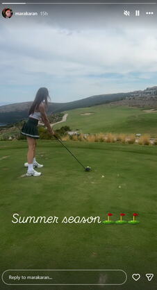 Marija Karan igra golf