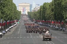 Francuska Pariz Dan pada Bastilje vojna parada