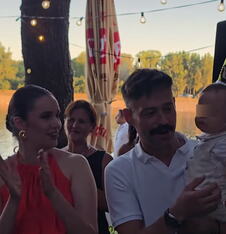 Milan Vasić i supruga Maja na proslavi prvog rođendana sina Despota (3).png