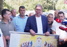 Aleksandar Vučić put Kaone - Luke