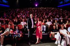 BIljana Tutorov i Petar Glomazić u prepunoj sali 32. SFF-a, Foto Sarajevo Film Festival, (c) Obala Art Centar.JPG