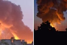 Požar nakon napada ukrajinskih dronova na fabriku u Toljatiju u Rusiji