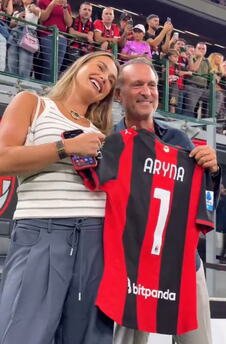 Arina Sabalenka na utakmici Milana
