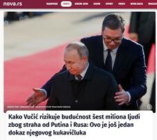 Aleksandar Vucic Vladimir Putin
