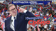Aleksandar Vučić beogradska Arena miting SNS Ujedinjena Srbija