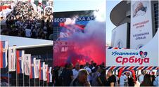 Ujedinjena Srbija Beogradska arena počelo okupljanje građana
