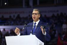 Aleksandar Vučić  Ujedinjena Srbija Beogradska arena SNS skup
