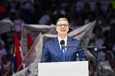 Aleksandar Vučić  Ujedinjena Srbija Beogradska arena SNS skup