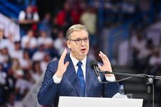Aleksandar Vučić  Ujedinjena Srbija Beogradska arena SNS skup