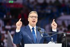 Aleksandar Vučić  Ujedinjena Srbija Beogradska arena SNS skup