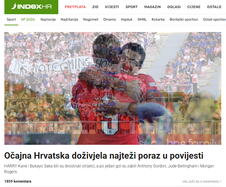 Hrvatska - Engelska, hrvatski mediji