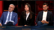Aleksandar Jerković Teodora Pešić Srđan Barac u studiju Kurir televizije