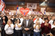 Ujedinjena Srbija Zaječar SNS skup Aleksandar Vučić